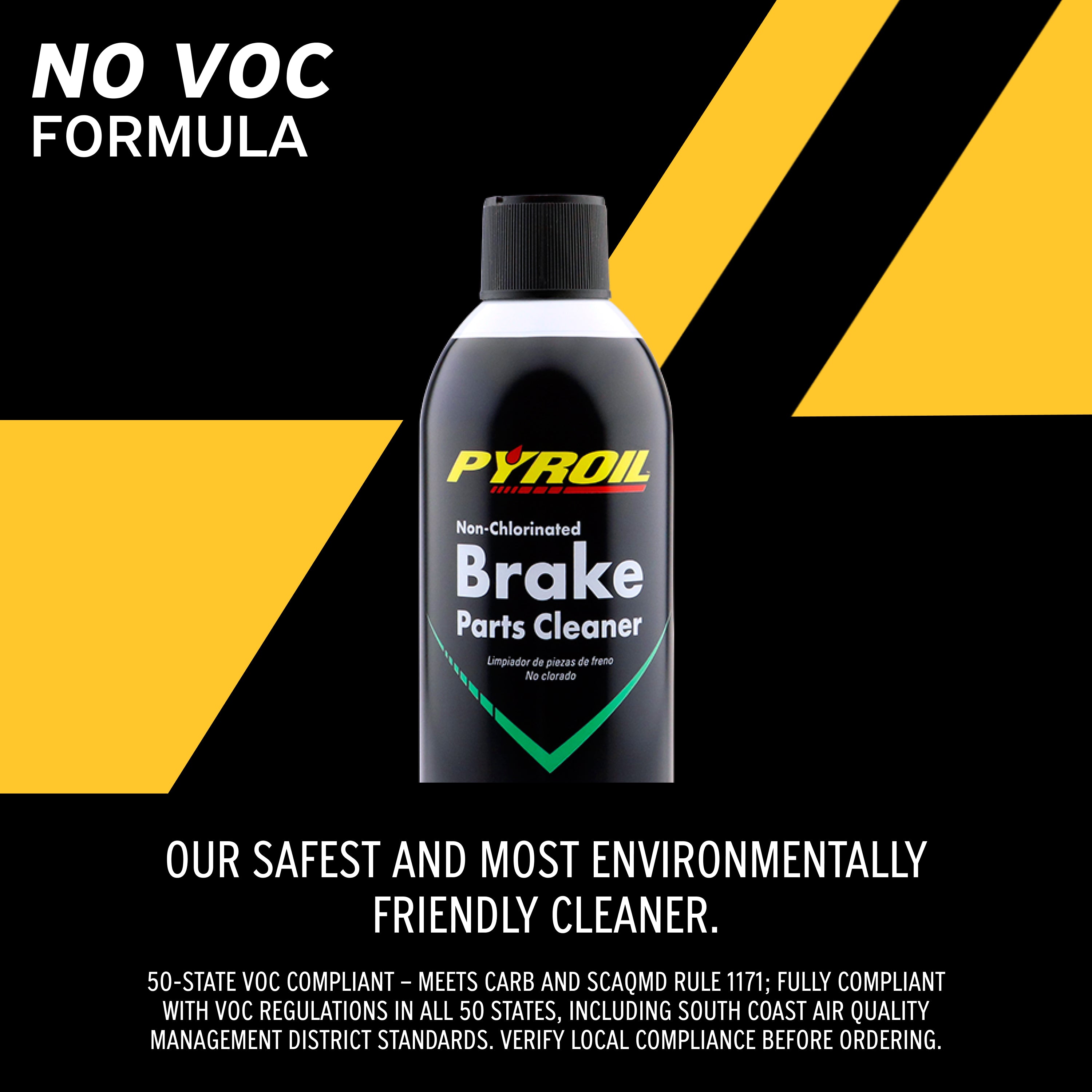 Pyroil™ Non-Chlorinated Brake Parts Cleaner (No VOC, 50 State