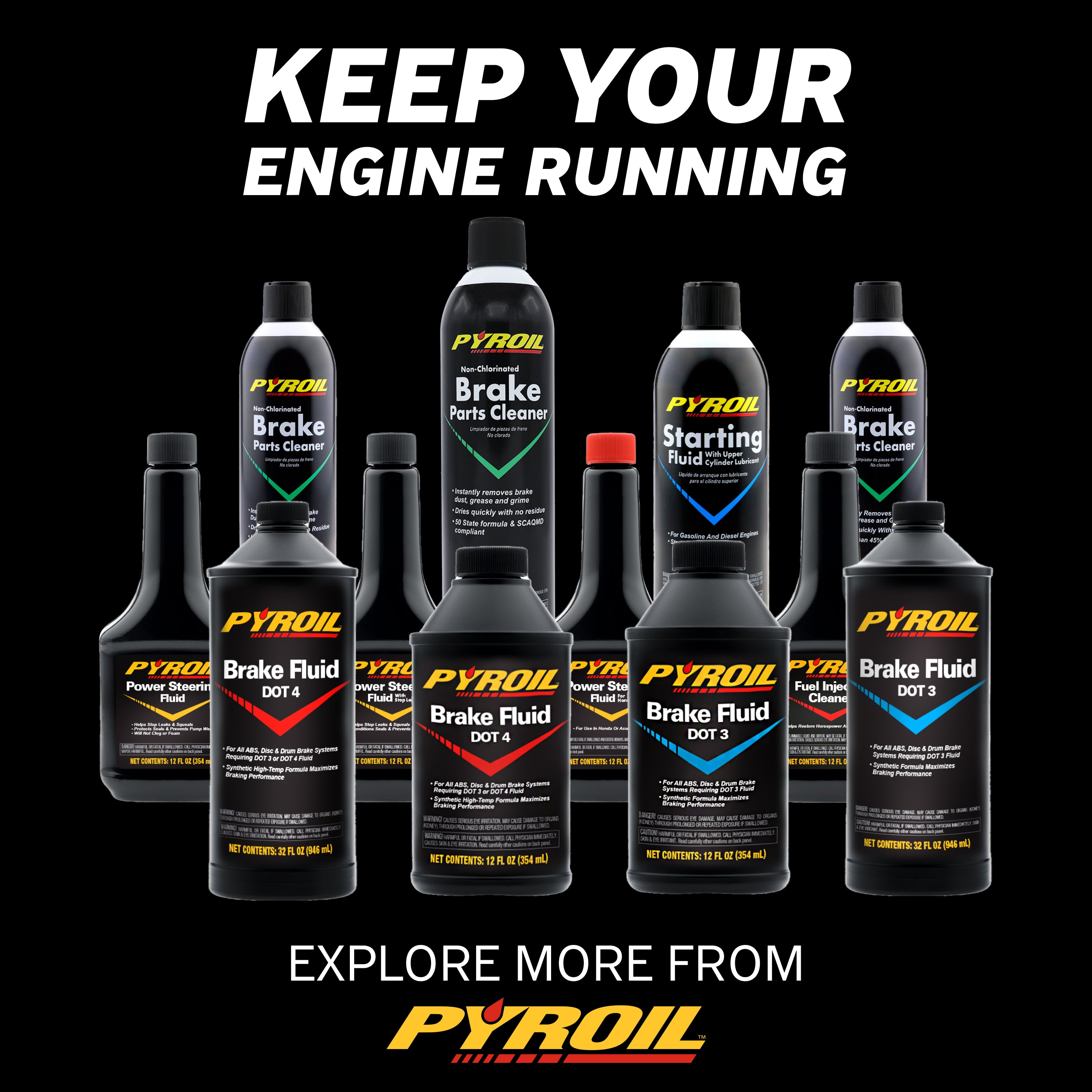 パイロ　pyro Pyroil™ Non-Chlorinated Brake Parts Cleaner, 54 Gal – Pyroil Chemicals